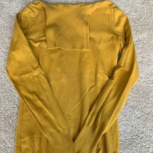 Yellow turtleneck